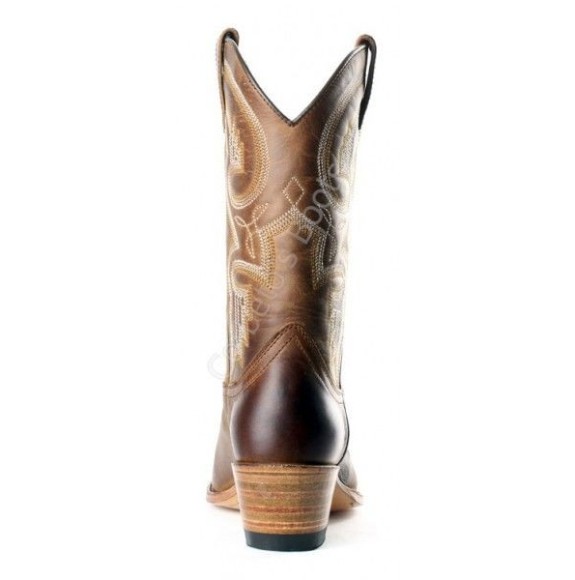 Bottes Western Sendra Franges Marron Femme - Cuir, Talon 2-7 Cm, Neuves Avec Emballage, Fabriquées En Espagne