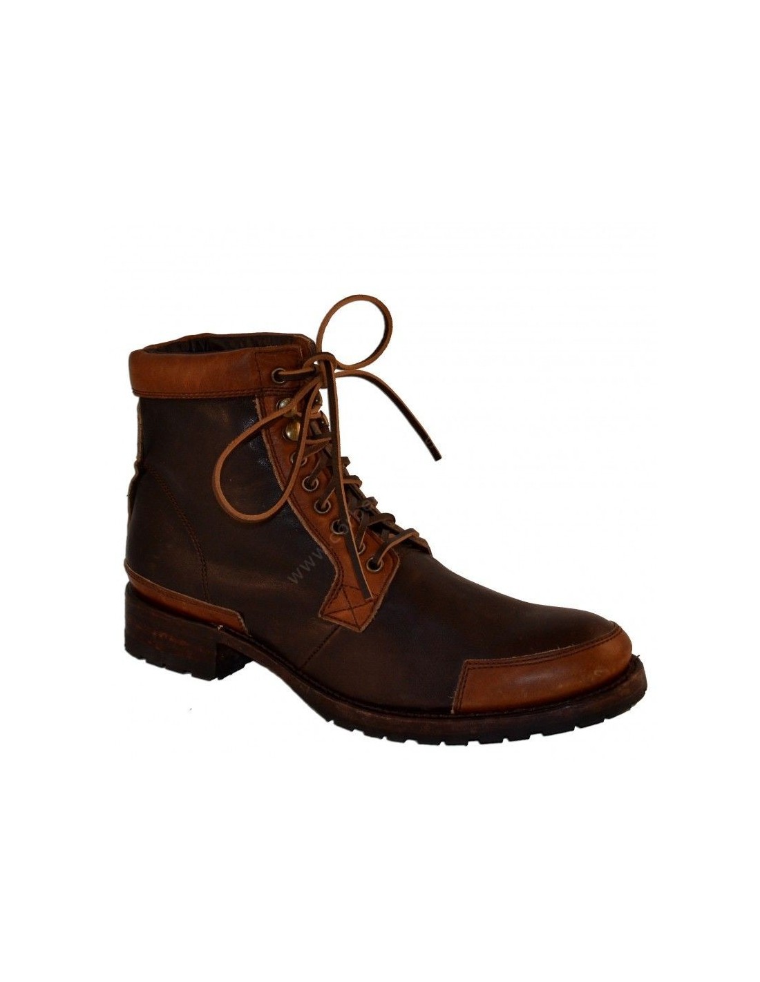 Comprar Botín cordones Sendra Boots cuero marrón para hombre