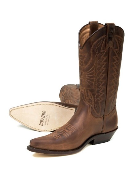 Comprar Botas estilo vaquero cuero marrón envejecido unisex Mayura