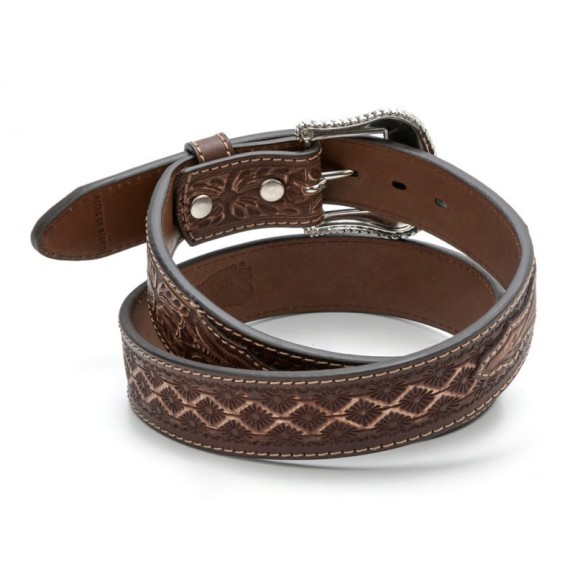Diamond Brown Cowgirl Belt Cowboy Belt Buckle Western Diamond Belt Beaded Western Belt For Men, Full  Grain Cowhide Belt, Longhorn