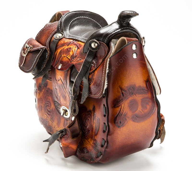 Handmade Leather Purse - Cowboy Boot Purse - Western Leather Purse TS257 |  Chris Thompson Bags