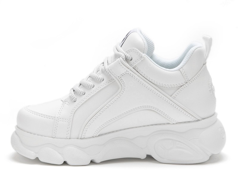 Corin White | Corin white faux Buffalo sneakers with platform - Corbeto's Boots
