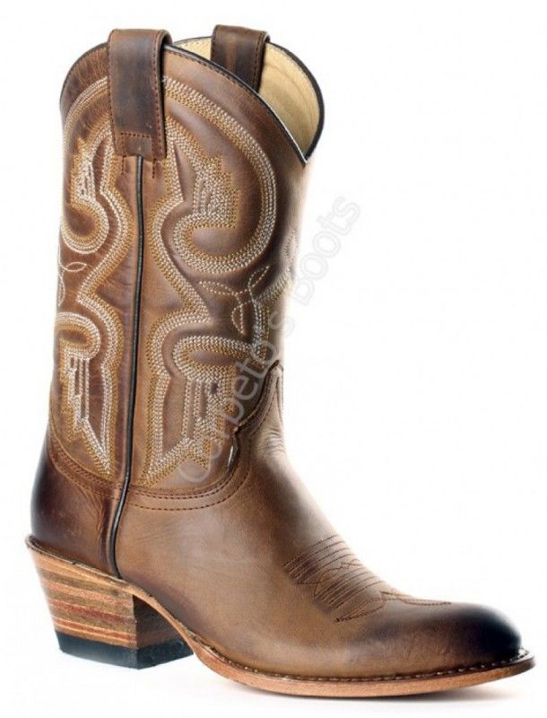 10355 Debora Floter Ours Usado Marrón | Sendra Boots ladies mid calf brown leather cowboy boots