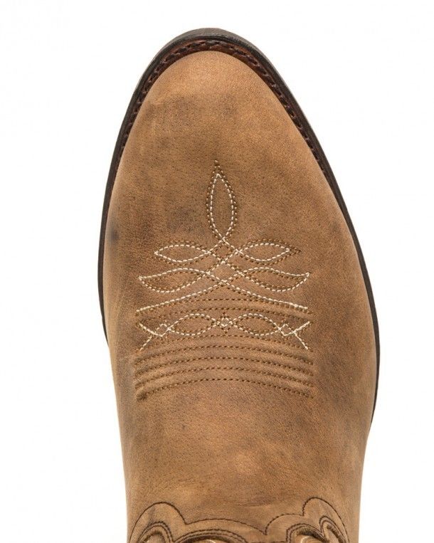 11627 Debora Floter Tang Lavado | Compra online estas botas para mujer de punta redonda Sendra hechas en piel cepillada marrón y caña en relieve.
