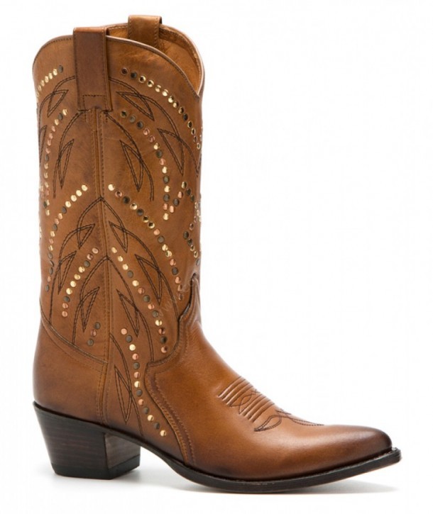 Sendra ladies cream colour western boots