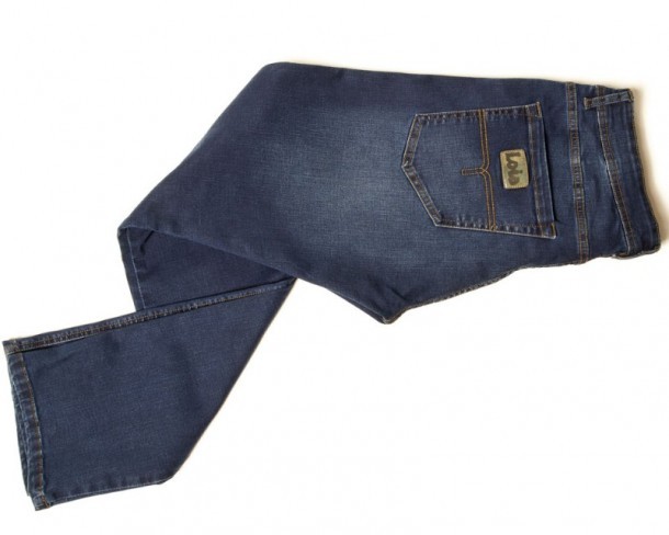 Denim dark blue special bootcut jeans for western boots