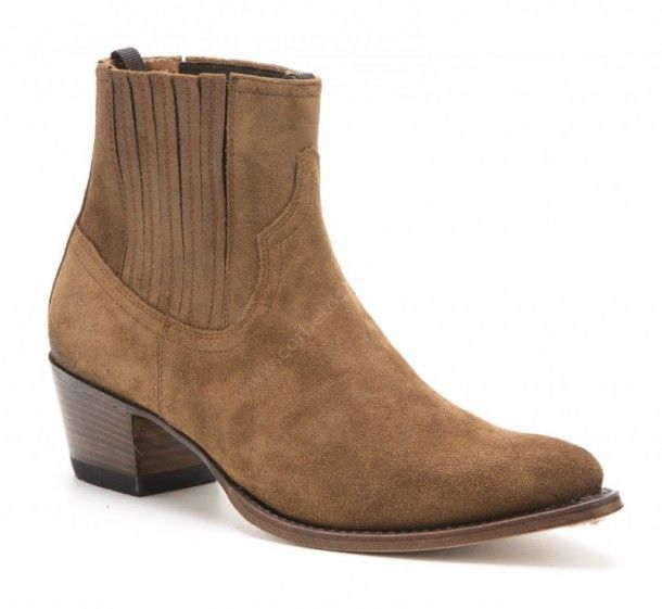 12380 Lia Bronx Light Rovere | Womens Sendra Boots brushed brown leather ankle boots