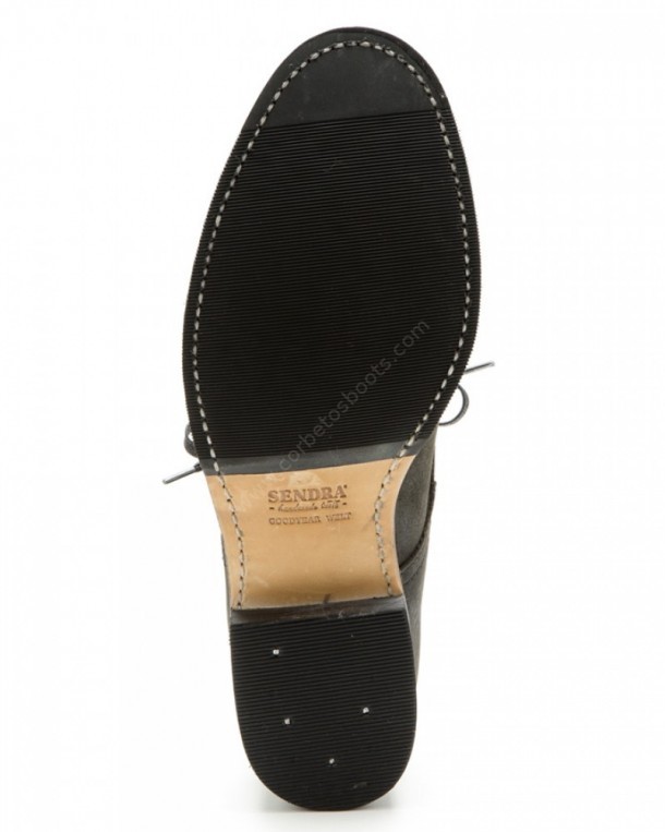 12919 Kaspar Dune Vintage Negro | Compra online estas botas con cordones Sendra para hombre en cuero negro estilo urbano con suela de goma.