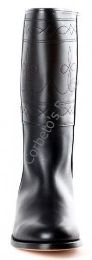 1322 Box Negro | Valverde del Camino black leather camperos boots