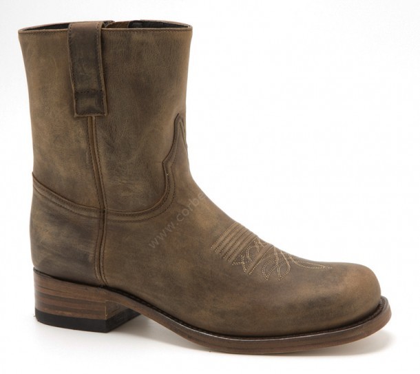 Midcalf Sendra mens square toe cowboy boots with zipper