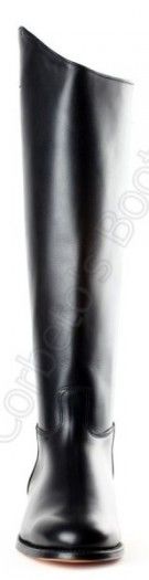 1500 Box Negro | Unisex black leather english riding boots