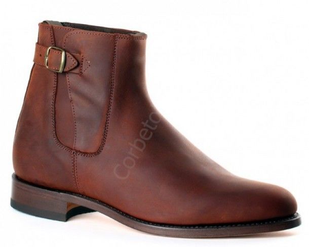 1690 Crazy Old Arabia | Valverde del Camino brown leather ankle camperos boots
