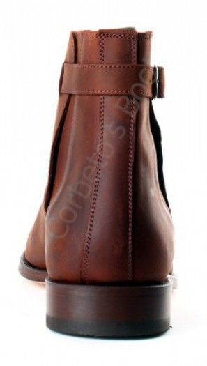 1690 Crazy Old Arabia | Valverde del Camino brown leather ankle camperos boots