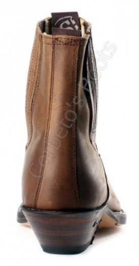 1692 Cuervo Sprinter Tang | Sendra Boots mens fine toe brown leather ankle cowboy boots