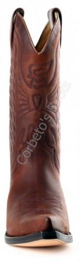 1920 Crazy Old Arabia | Mayura unisex greased brown leather cowboy boots