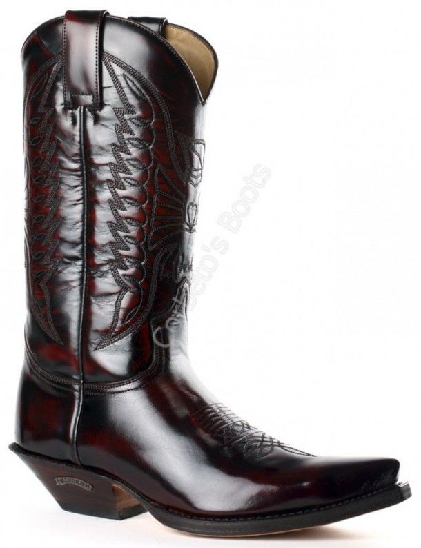 Reorganiseren Extractie Emigreren 2073 Cuervo Flora Fuchsia | Sendra unisex shiny burgundy leather cowboy  boots - Corbeto's Boots