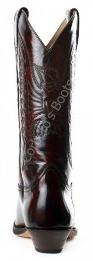 2073 Cuervo Florentic Fuchsia | Sendra unisex shiny burgundy leather cowboy boots