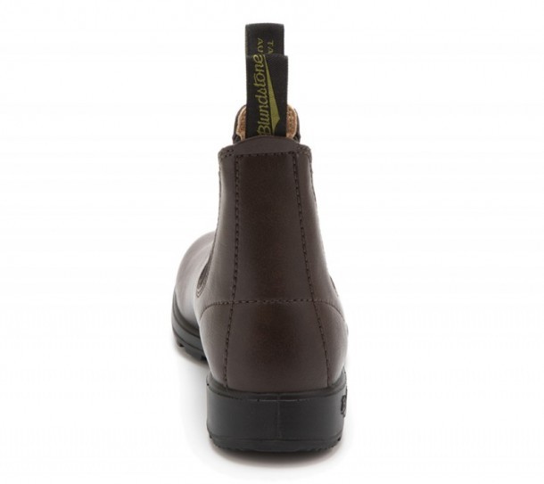 Water resistant brown vegan leather Blundstone unisex work boots