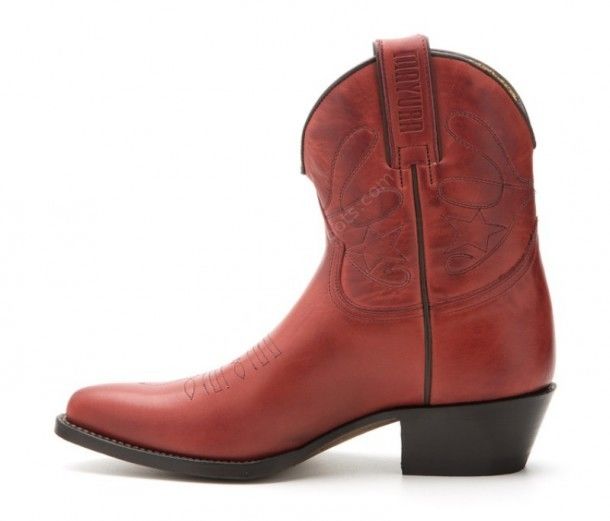 2374 STBU Rojo | Womens Mayura red ankle cowboy boots