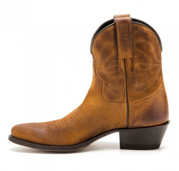 2374 Serraprim 151 Whisky | Compra a un precio muy barato estas botas de caña corta para mujer hechas en piel girada / serraje marrón claro.