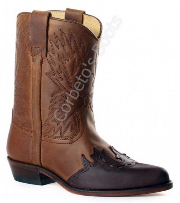 2560 Micky Sprinter Chocolate-Sprinter Tang | Sendra children combined brown leathers cowboy boots