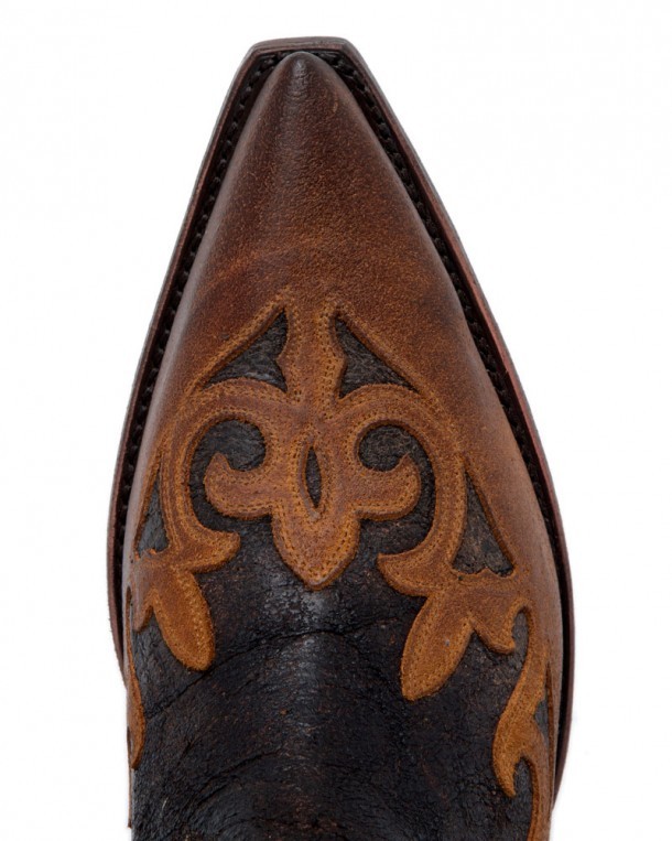 Leather outsole western boots