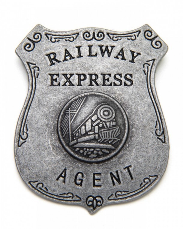 Railway Express special agent replica badge