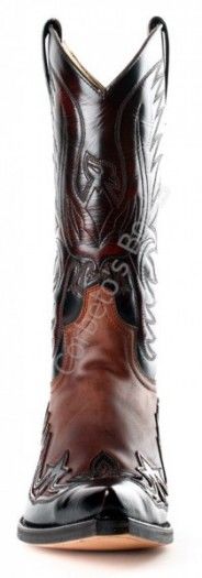 3241 Cuervo Florentic Fuchsia-Sprinter 7004 | Bota cowboy Sendra unisex piel marrón combinada