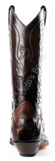 3241 Cuervo Florentic Fuchsia-Sprinter 7004 | Sendra unisex combined brown leathers cowboy boots
