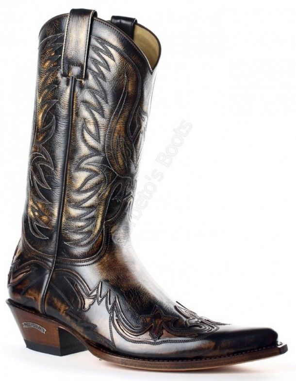 3241 Javi Florentic Bronce-Denver Canela | Sendra mens copper color leathers extra wide cowboy boot
