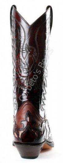 3242 Cuervo Florentic Fuchsia-Sprinter 7004 | Bota cowboy Sendra unisex piel marrón combinada