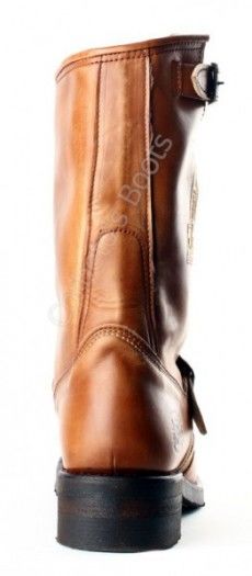 3565 Steel Olimpia 023 lavado | Sendra mens beige leather engineer boots with reinforcements on the upper