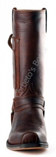 3604 Seta Sprinter 7004 | Sendra mens greased brown biker boots