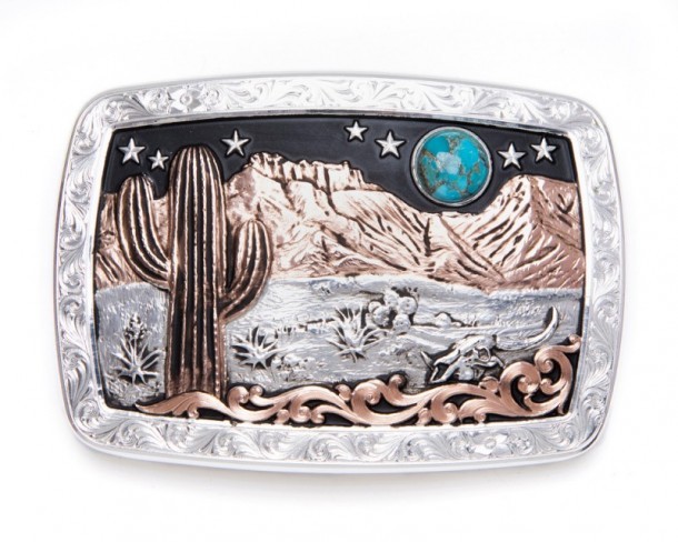 Silver rodeo buckles store