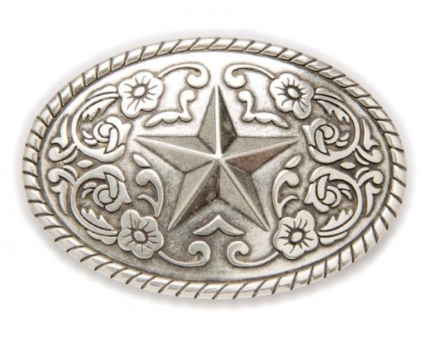 Your inner cowboy will be full of joy when you buy, in addition of a belt, this amazing Sendra belt buckle showing up a silver Ranger star style.