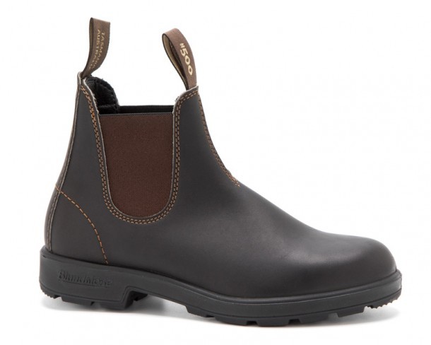 500 Brown | Blundstone dark brown leather Chelsea boots with non-slippery - Corbeto's Boots