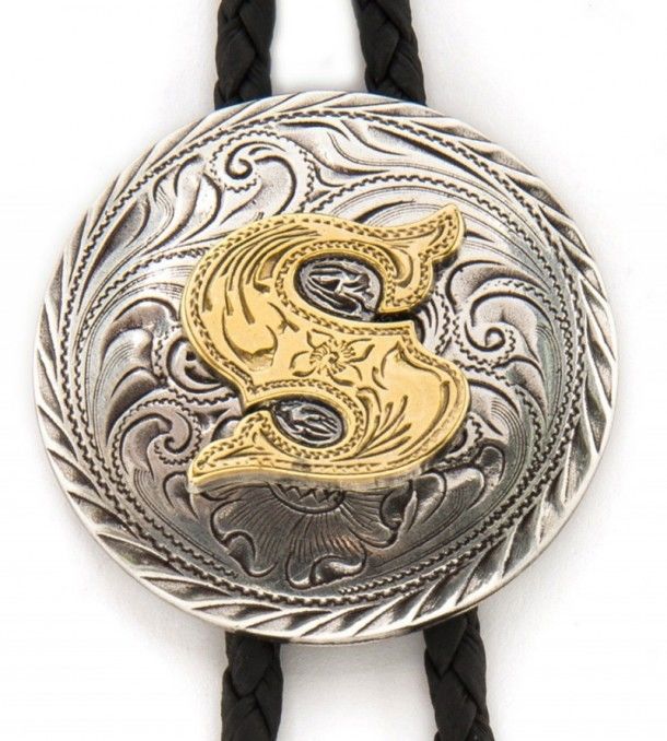 Your new S letter western bolo tie awaits you at our store