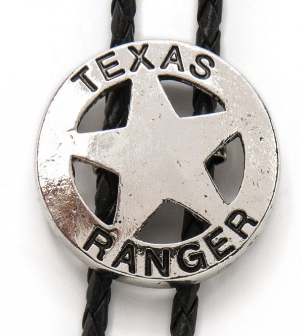 Texas Ranger badge shirt cowboy bolo tie