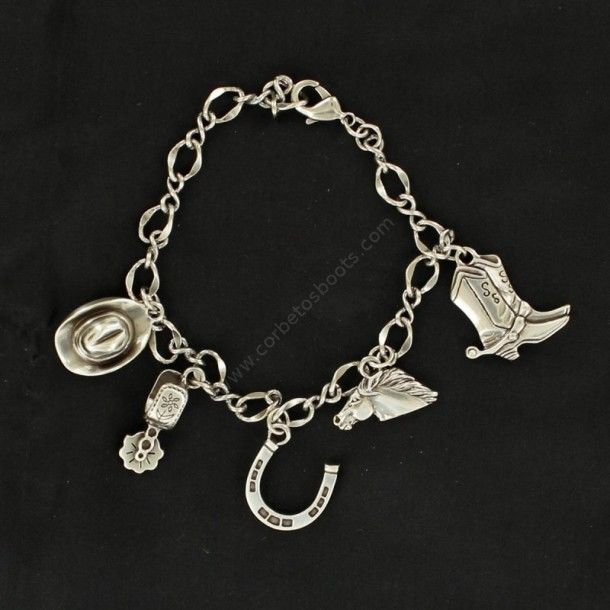 Western charm metal bracelet for women