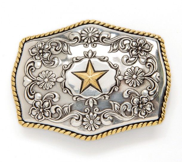Nocona golden star belt buckle