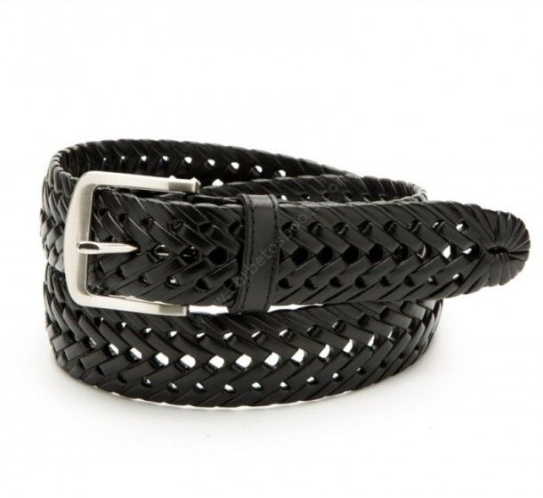 52-N2424001 | Nocona braided black leather belt