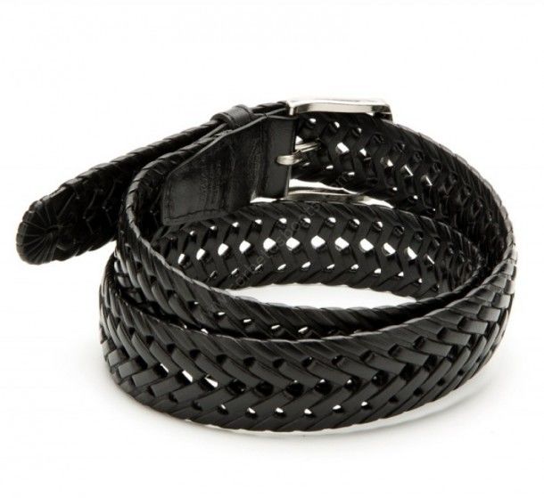 52-N2424001 | Nocona braided black leather belt