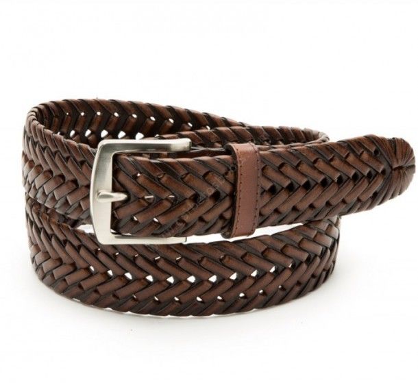 52-N2424002 | Cinturón Nocona cuero marrón trenzado