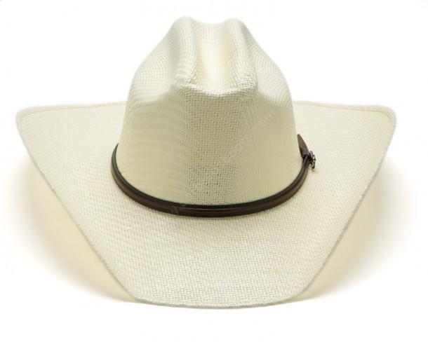 T71563 | Sombrero cowboy paja para hombre y mujer copa marca Twister