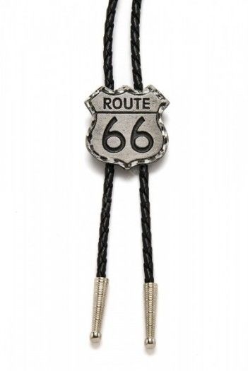 Bikers and cowboys your new Route 66 logo shirt bolo tie made in USA awaits you at Corbeto