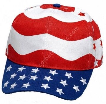 53-CAP07 | USA flag cap