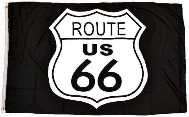 Route 66 biker flag