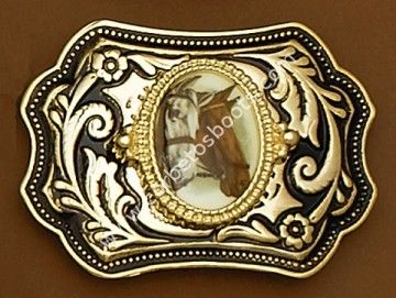 Horses image buckle