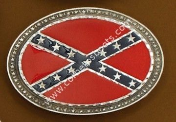 Confederate flag buckle
