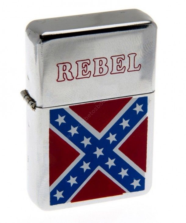 Light on with class your cigarettes and buy now this hard to find Zippo style Rebel lighter with the Southern flag, among other collectibles.